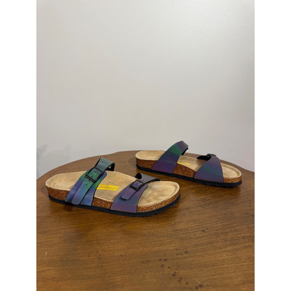Viking Women's Iridescent‎ Double Strap Cork Footbed Sandals